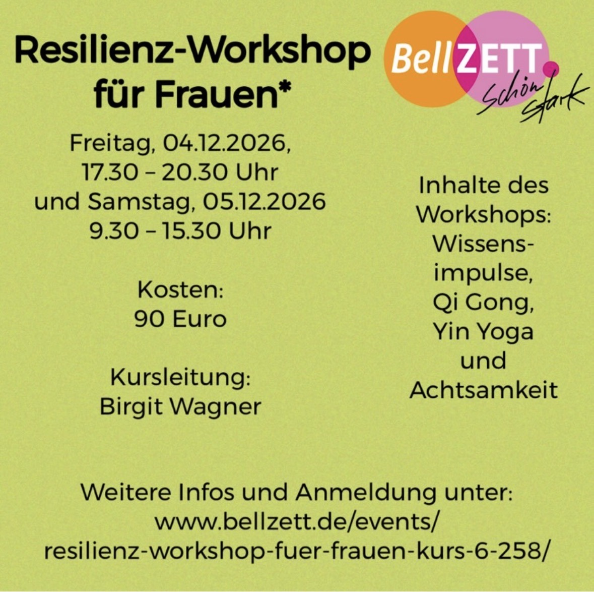 Workshop Resilienz für Frauen